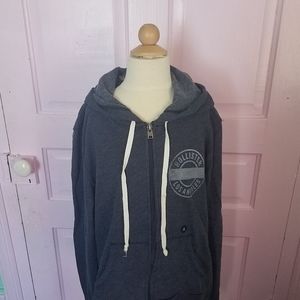 Hollister Womens Navy Zip Up Hoodie